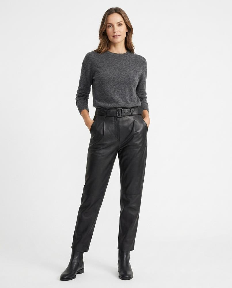 Cloppenburg Mode - Caron | Gegürtelte Lederne Hose Damen