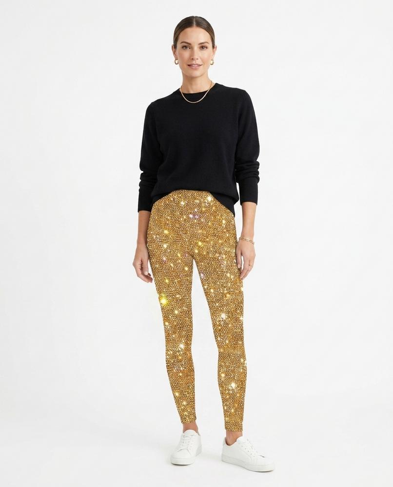 Cloppenburg Mode - Vedan | Enganliegend Glitzernd Hose Damen