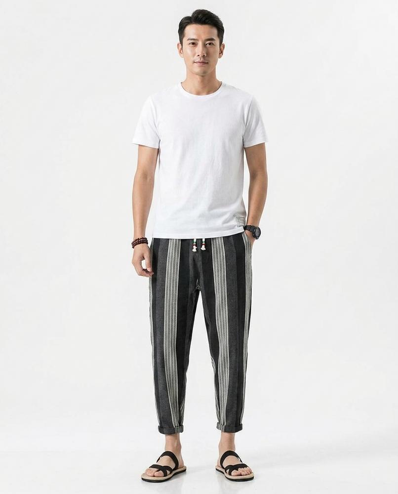 Cloppenburg Mode - Dalin | Gestreifte Lockere Hose Herren