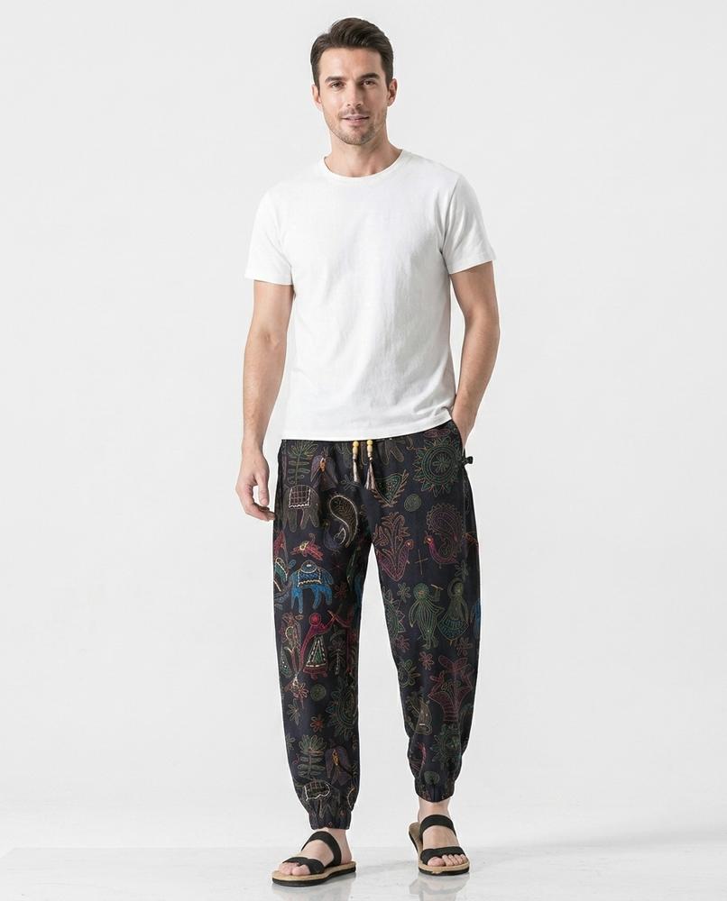 Cloppenburg Mode - Allor | Gemusterte Locker Geschnittene Hose Unisex