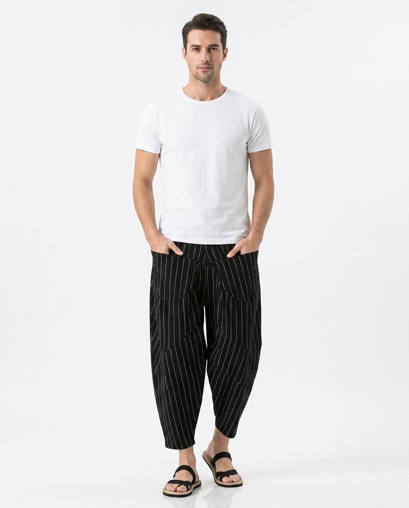 Cloppenburg Mode - Venal | Gestreifte Weit Geschnittene Hose Unisex