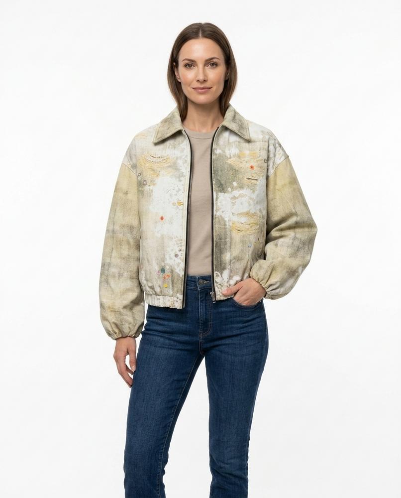 Cloppenburg Mode - Nidan | Verwaschen Bedruckt Jacke Unisex