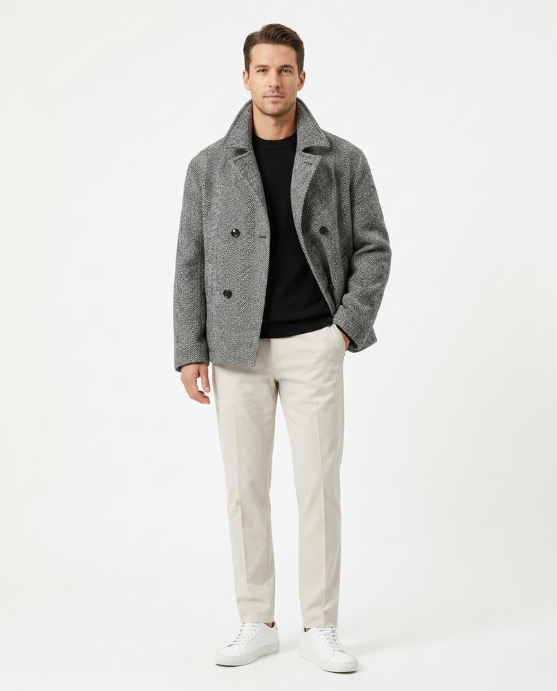 Cloppenburg Mode - Kodet | Zweireihiger Strukturierter Mantel Unisex