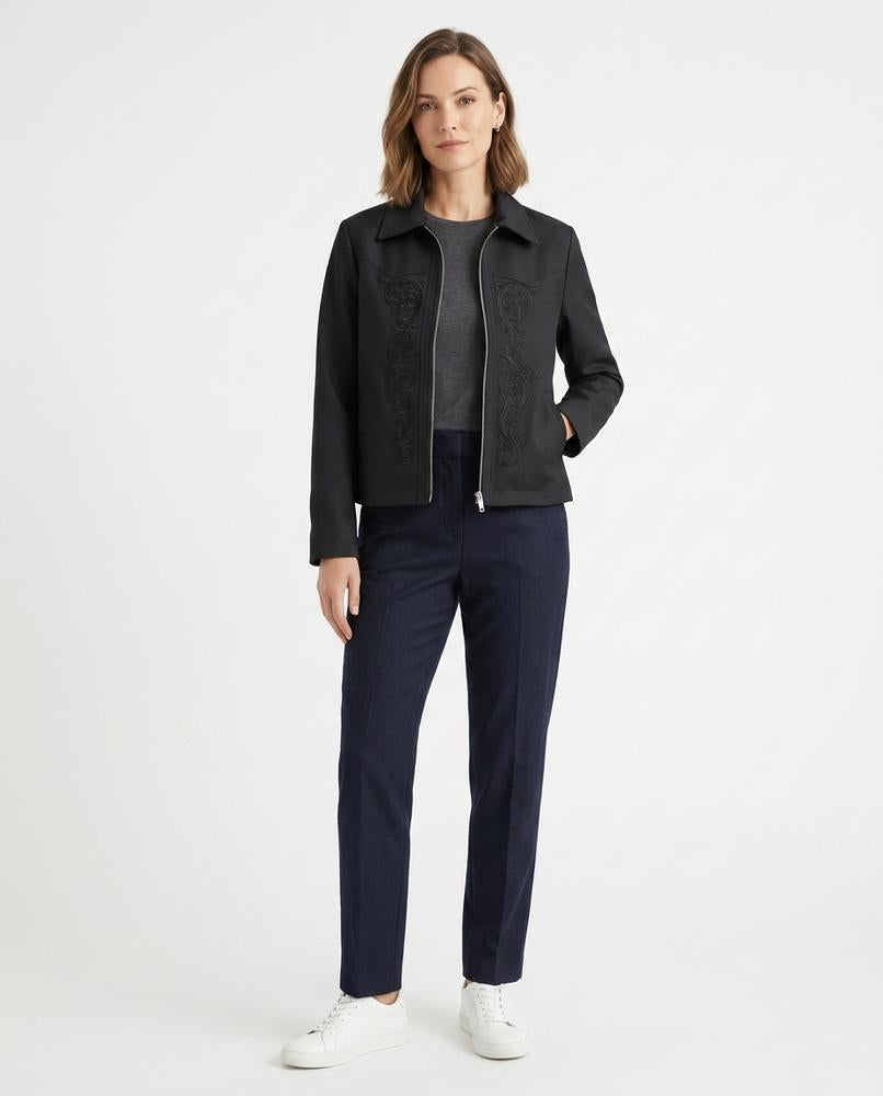 Cloppenburg Mode - Mehen | Bestickte Kurzgeschnittene Jacke Unisex