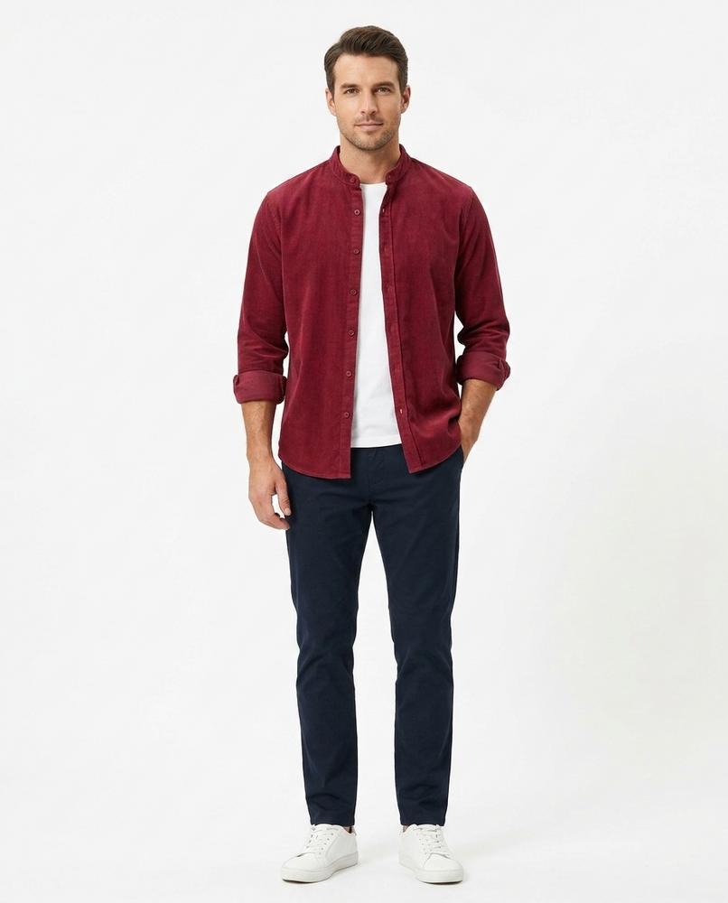 Cloppenburg Mode - Mepit | Stehkragen Cord Hemd Herren