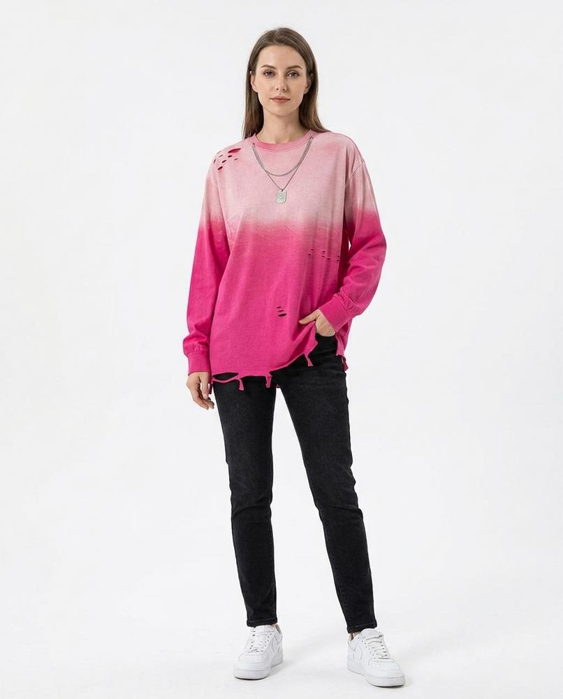 Cloppenburg Mode - Vopat | Farbverlaufendes Zerrissenes Sweatshirt Unisex