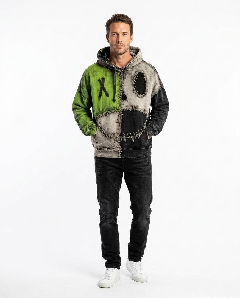 Cloppenburg Mode - Denid | Bestickter Patchwork Hoodie Unisex