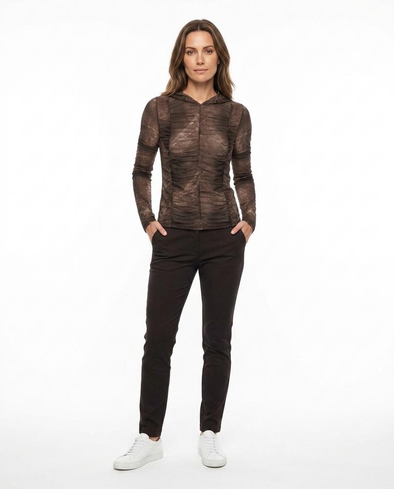 Cloppenburg Mode - Ruwad | Geraffter Durchscheinender Hoodie Damen