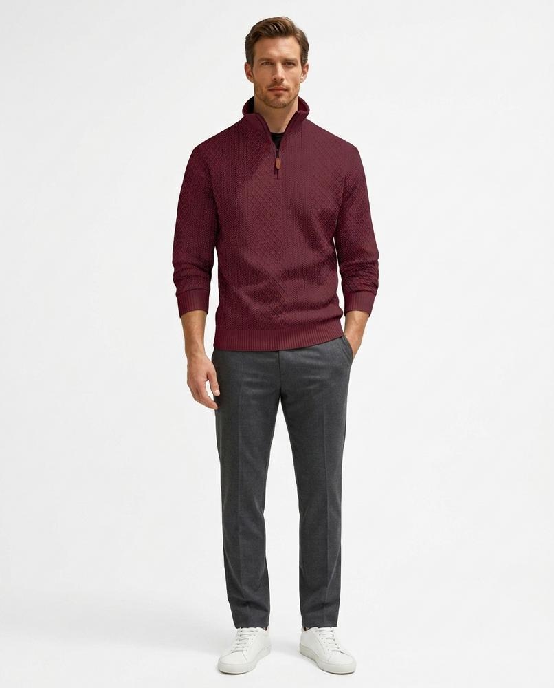 Cloppenburg Mode - Lufom | Strukturierter Langärmliger Pullover Herren