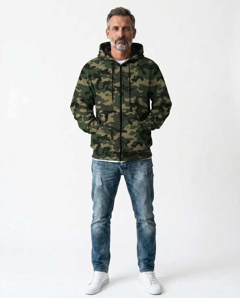 Cloppenburg Mode - Nokal | Gemusterter Langärmliger Hoodie Herren