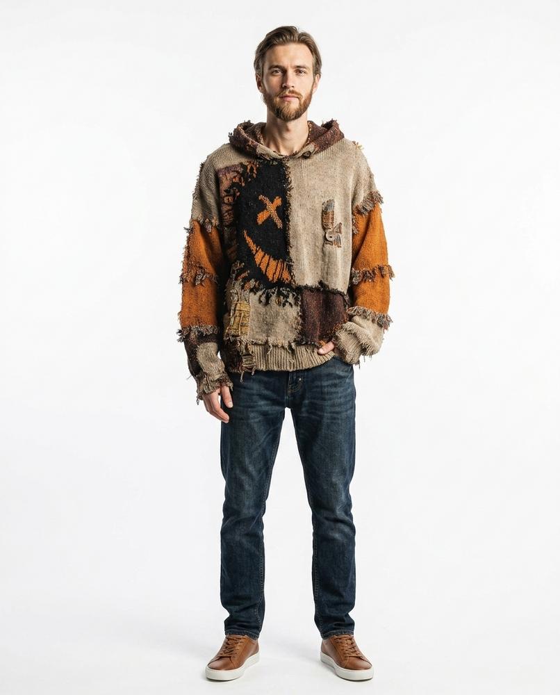 Cloppenburg Mode - Mehil | Grobgestrickter Fransiger Hoodie Herren