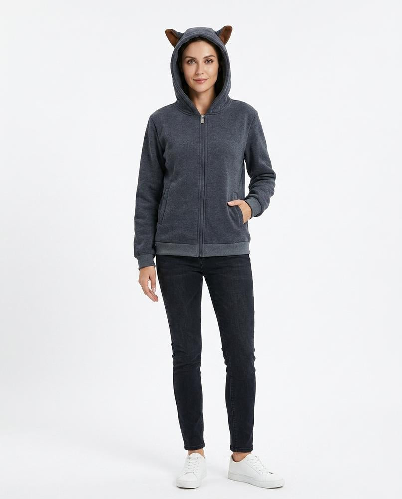 Cloppenburg Mode - Eonuv | Reißverschluss Ohren Hoodie Unisex