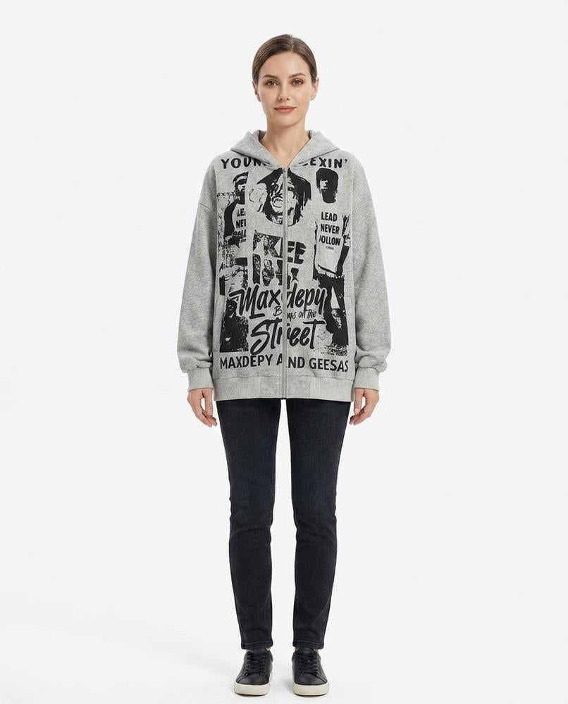Cloppenburg Mode - Limed | Bedruckt Gewaschen Hoodie Unisex