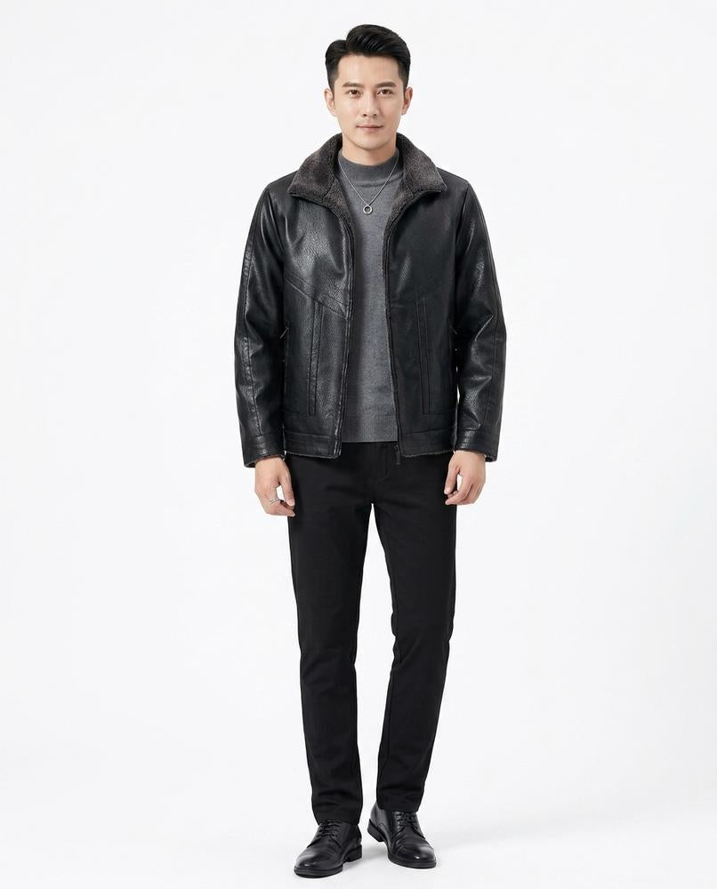 Cloppenburg Mode - Lapok | Gefütterte Kunstlederne Jacke Herren