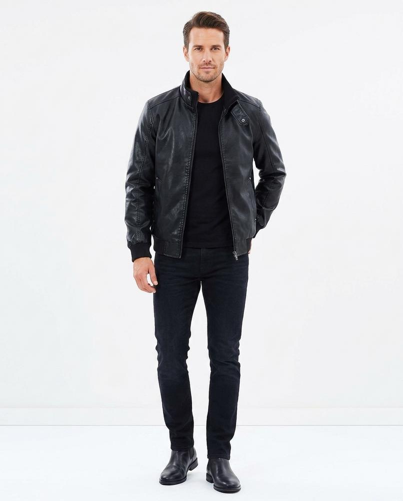 Cloppenburg Mode - Redir | Gefütterte Kunstleder Jacke Herren