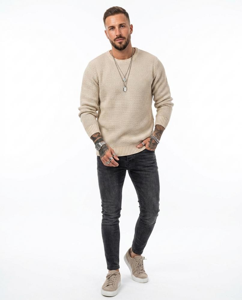 Cloppenburg Mode - Yibam | Strukturierter Strick Pullover Herren
