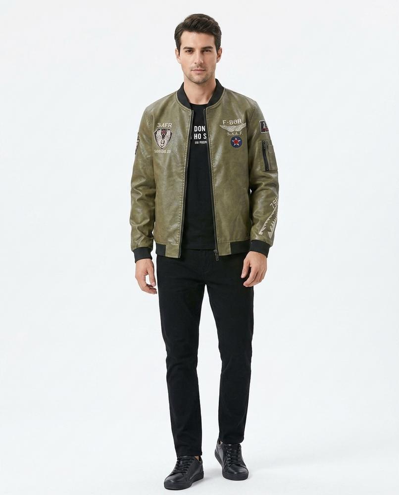 Cloppenburg Mode - Mesen | Bestickt Kunstleder Jacke Herren