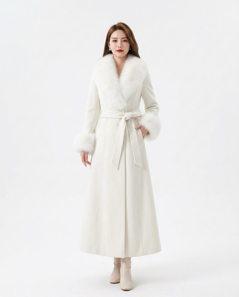 Cloppenburg Mode - Kubes | Langer Fell-besetzter Mantel Damen