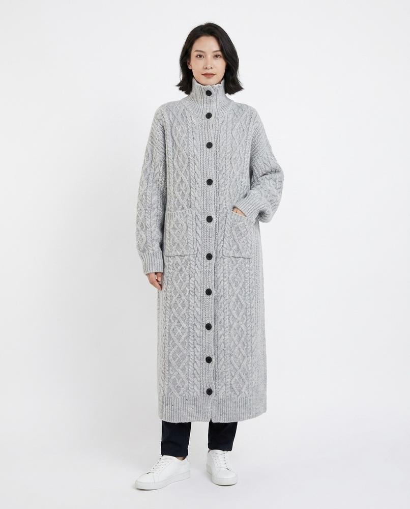 Cloppenburg Mode - Aesot | Lange Strukturierte Strickjacke Damen
