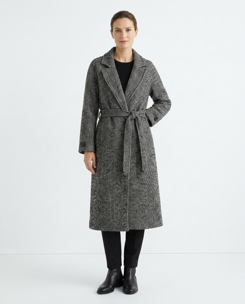 Cloppenburg Mode - Nosit | Fischgratgemustert Gegürtet Mantel Damen