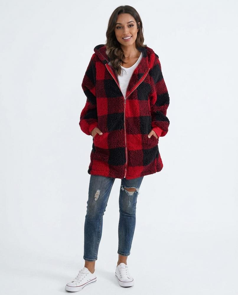 Cloppenburg Mode - Zalok | Flauschig Kariert Mantel Damen