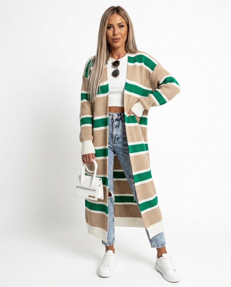 Cloppenburg Mode - Aigen | Gestreifter Langgeschnittener Cardigan Damen