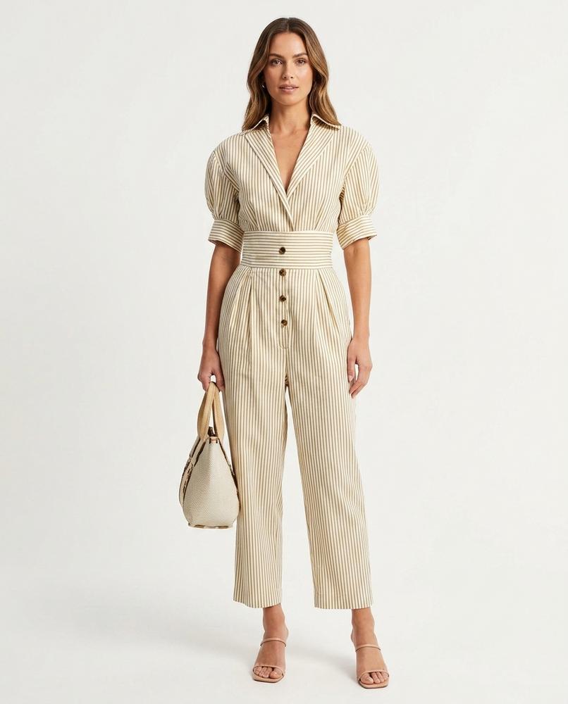 Cloppenburg Mode - Vewom | Gestreift Tailliert Kleid Damen