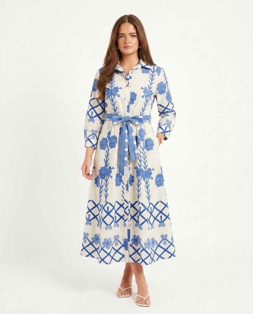 Cloppenburg Mode - Vofik | Gemustertes Langärmliges Kleid Damen