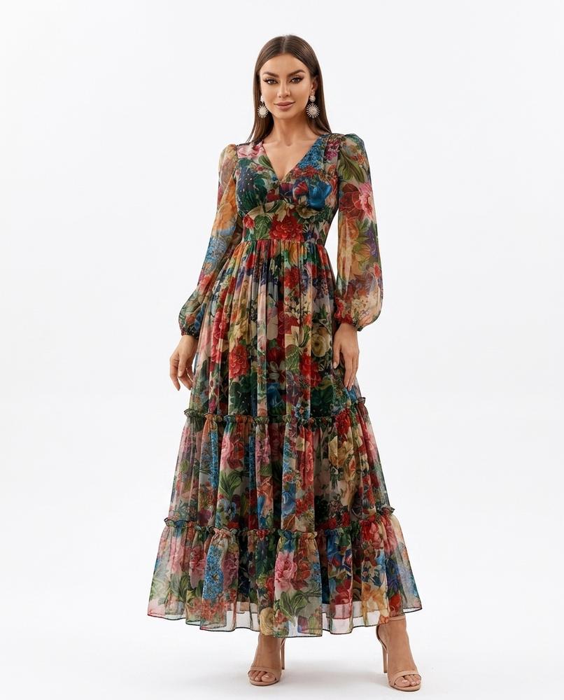 Cloppenburg Mode - Cowov | Langärmliges Geblümtes Kleid Damen