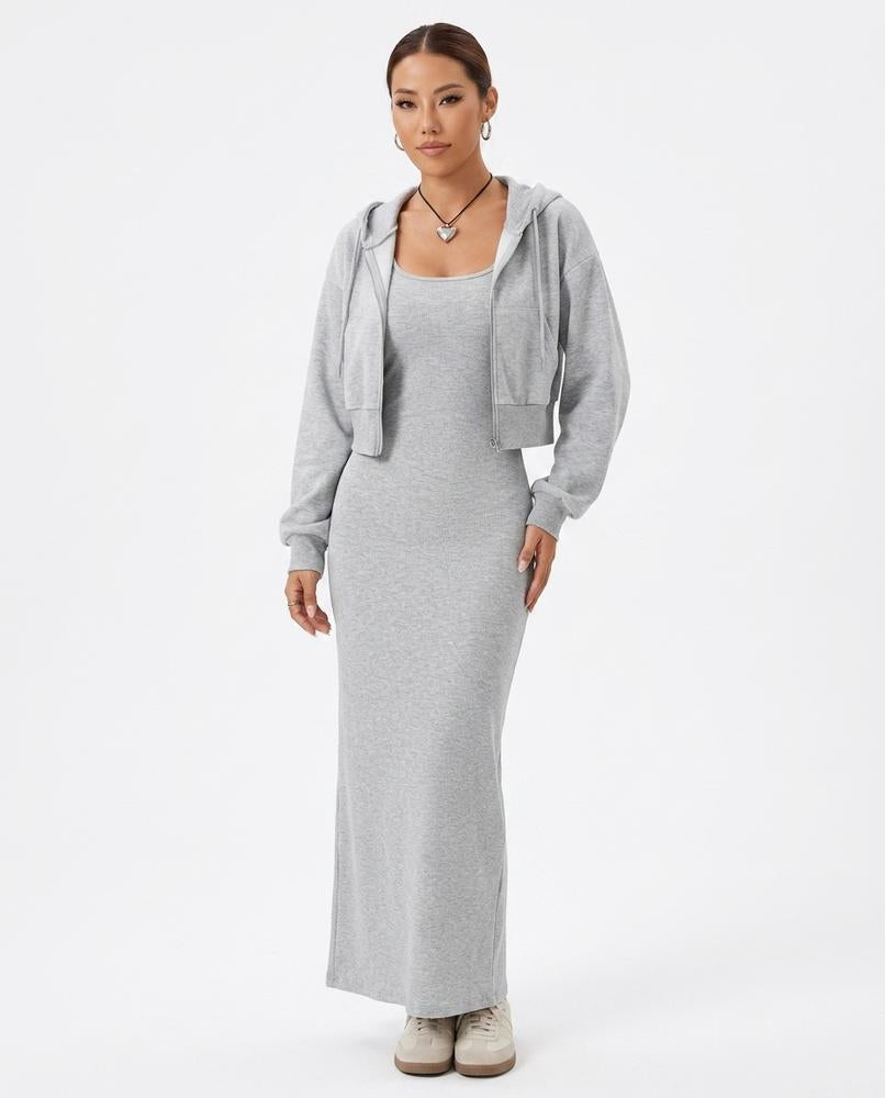 Cloppenburg Mode - Rizok | Zweiteiliges Rippstrick Kleid Damen