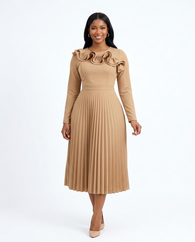 Cloppenburg Mode - Lehas | Langärmliges Plissiertes Kleid Damen