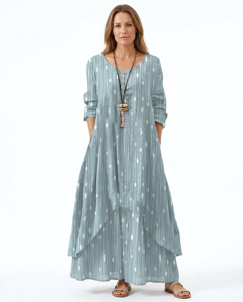 Cloppenburg Mode - Larut | Gemustertes Langärmliges Kleid Damen