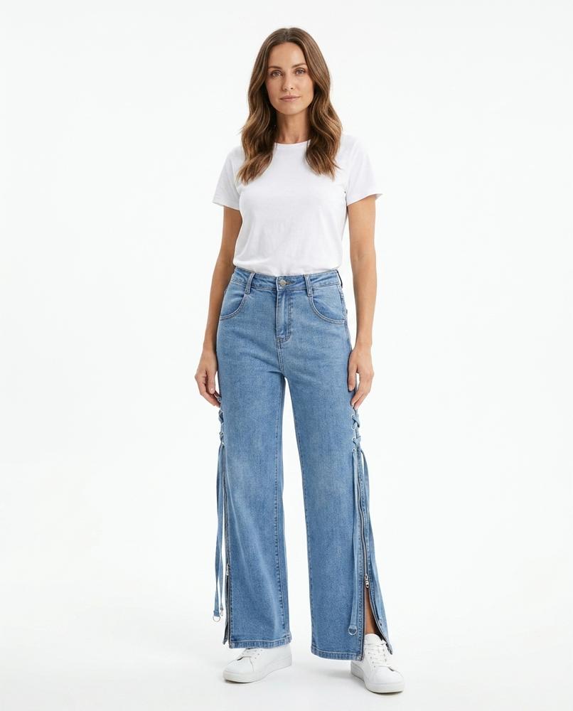 Cloppenburg Mode - Yewas | Seitlich Geschnürte Baumwoll Hose Damen