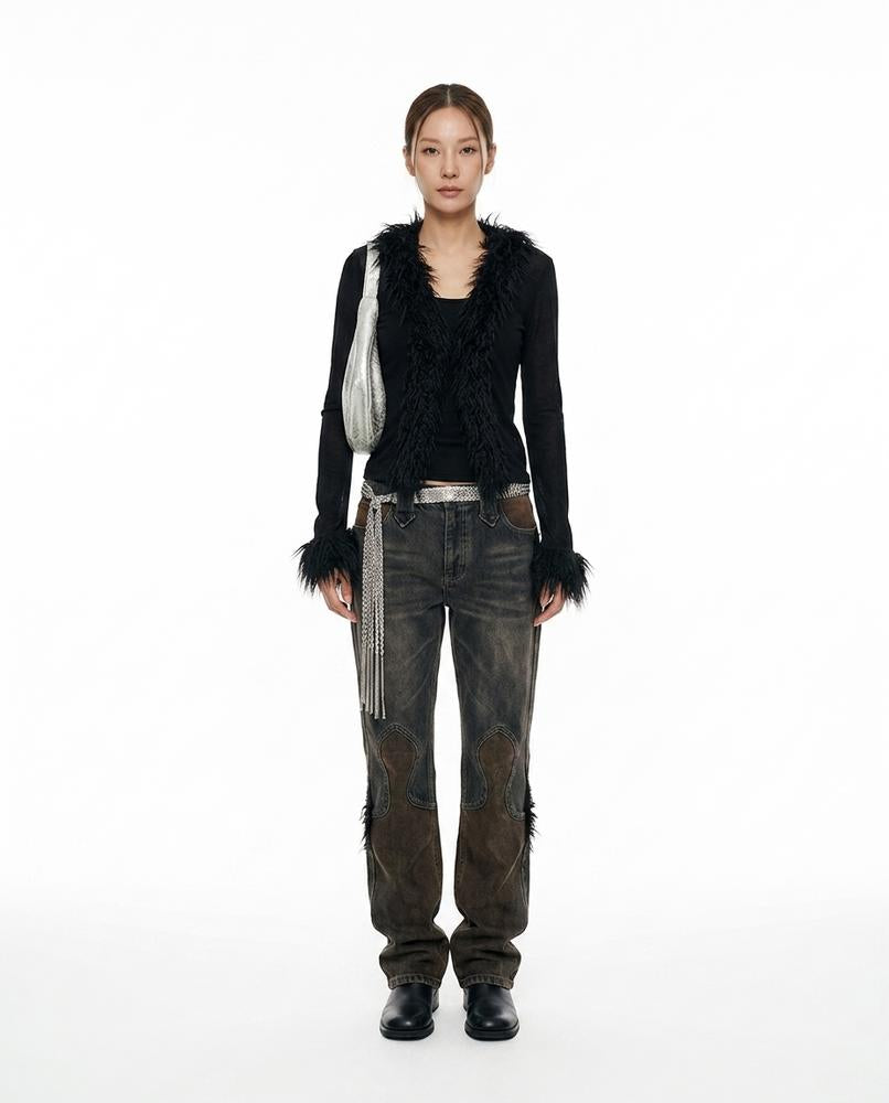 Cloppenburg Mode - Senil | Pelzbesetzter Strick Cardigan Damen