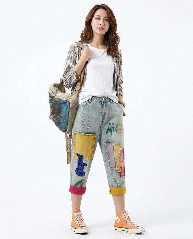 Cloppenburg Mode - Livus | Gepatchte Verzierte Hose Damen