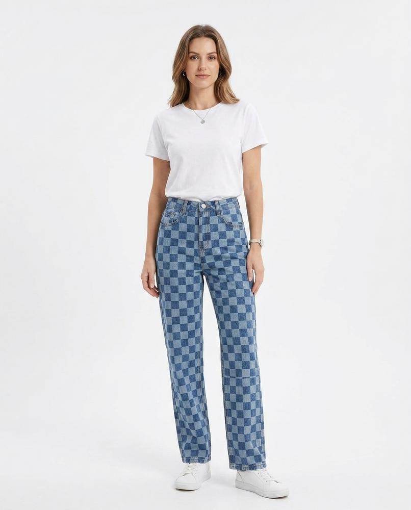 Cloppenburg Mode - Lidit | Karierte Gerade Geschnittene Hose Unisex