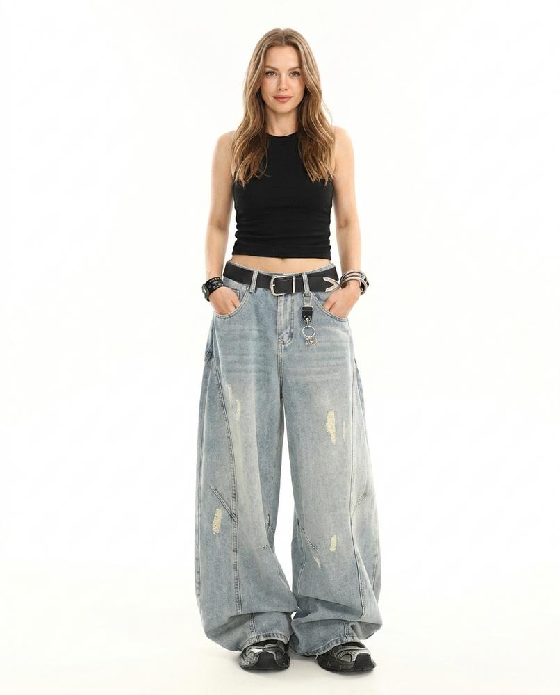 Cloppenburg Mode - Dowul | Weit Geschnittene Gewaschene Hose Unisex