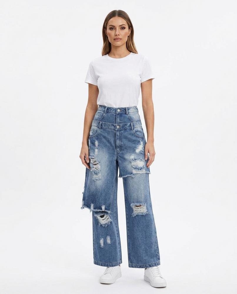 Cloppenburg Mode - Eimur | Asymmetrische Zerstörte Hose Damen