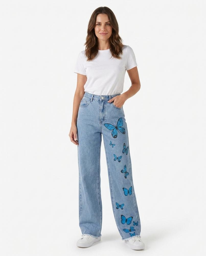 Cloppenburg Mode - Lezem | Bedruckte Gerade Geschnittene Hose Unisex