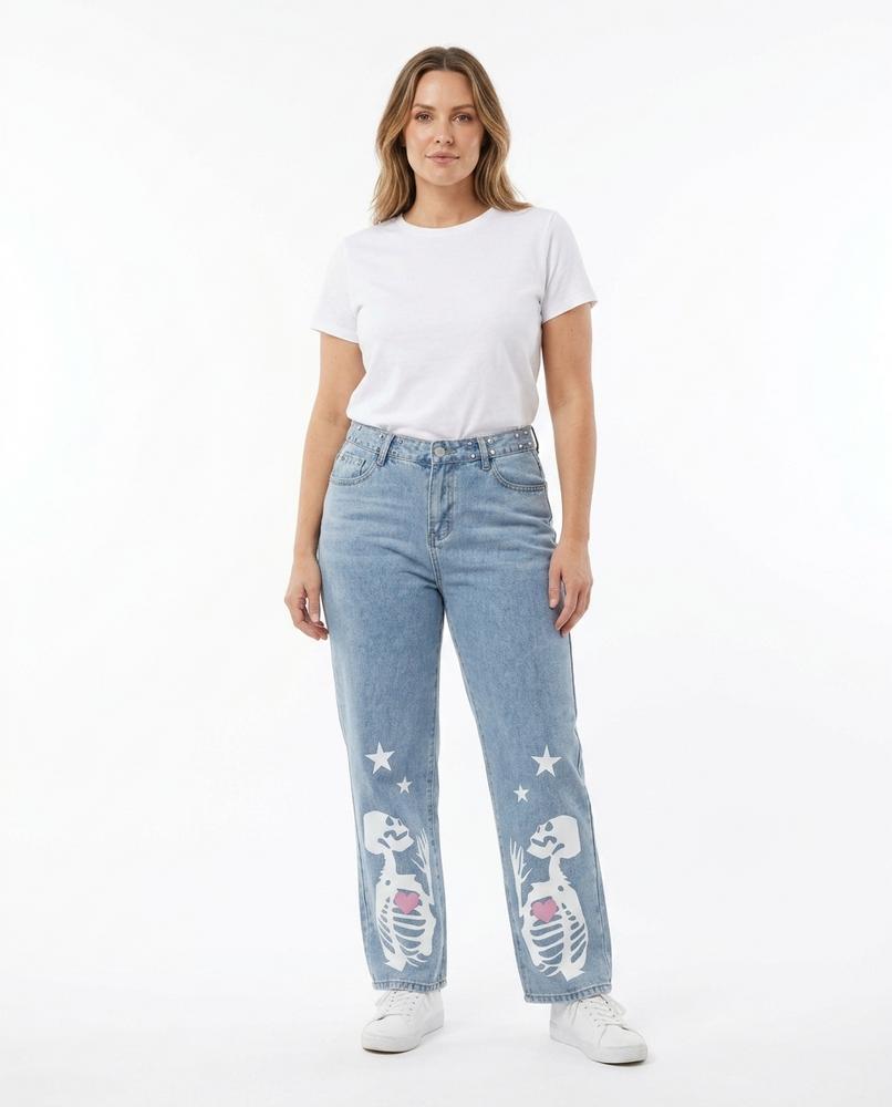 Cloppenburg Mode - Susut | Bedruckte Gerade Geschnittene Hose Unisex