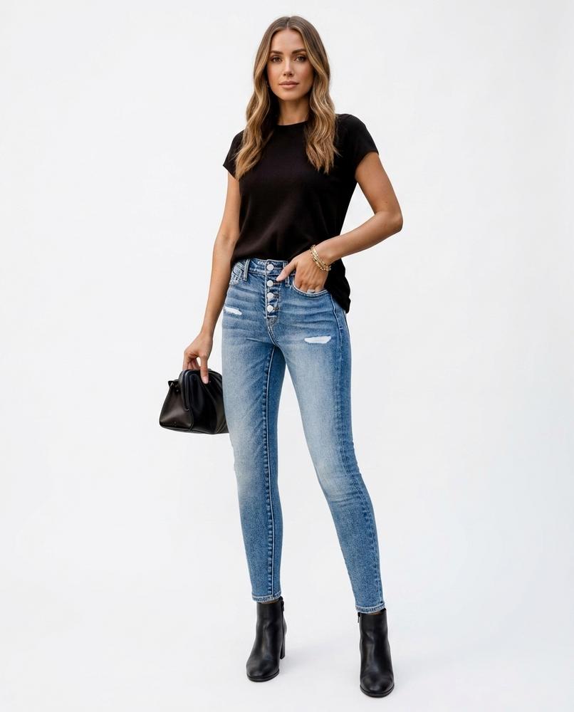 Cloppenburg Mode - Euwev | Hochgeschnittene Geknöpfte Hose Damen