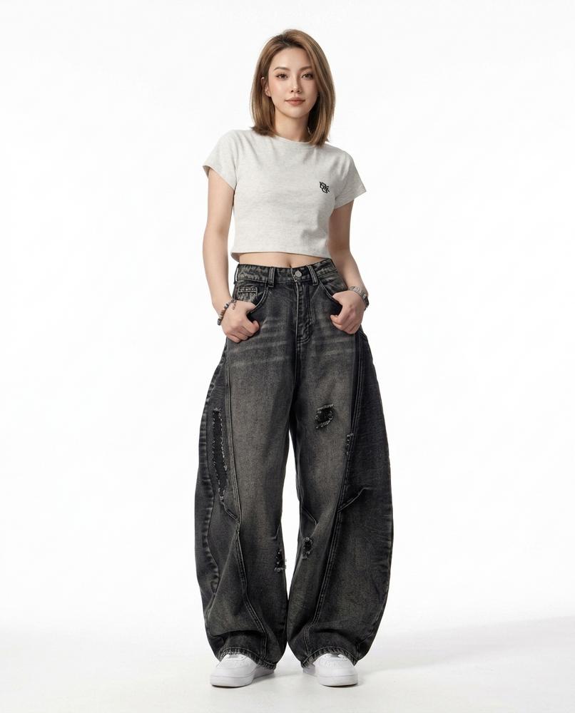 Cloppenburg Mode - Ruful | Weit Geschnittene Strukturierte Hose Unisex