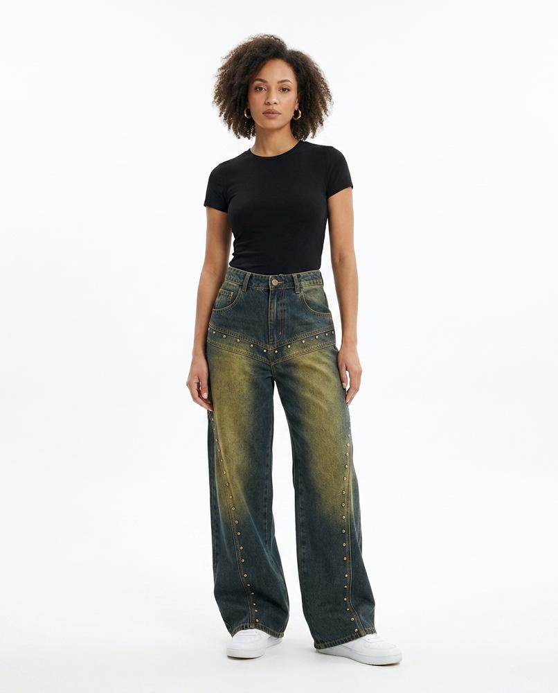 Cloppenburg Mode - Susam | Genietete Weit Geschnittene Hose Damen