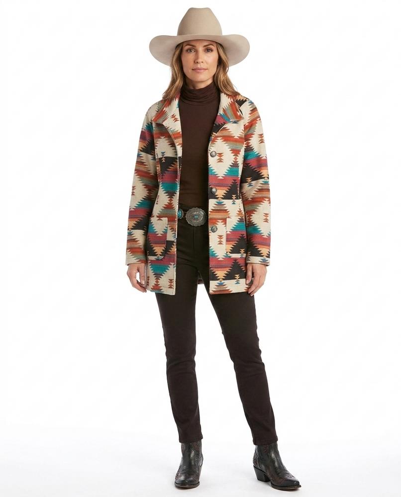 Cloppenburg Mode - Nudes | Gemusterte Langärmlige Jacke Damen