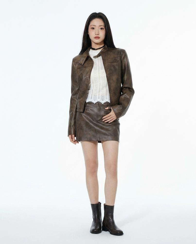 Cloppenburg Mode - Kulat | Taillierte Kunstleder Jacke Damen