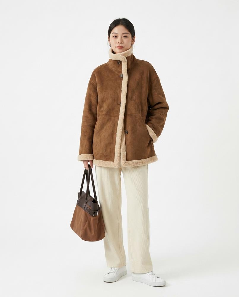 Cloppenburg Mode - Sisid | Hochgeschlossen Plüschig Jacke Damen