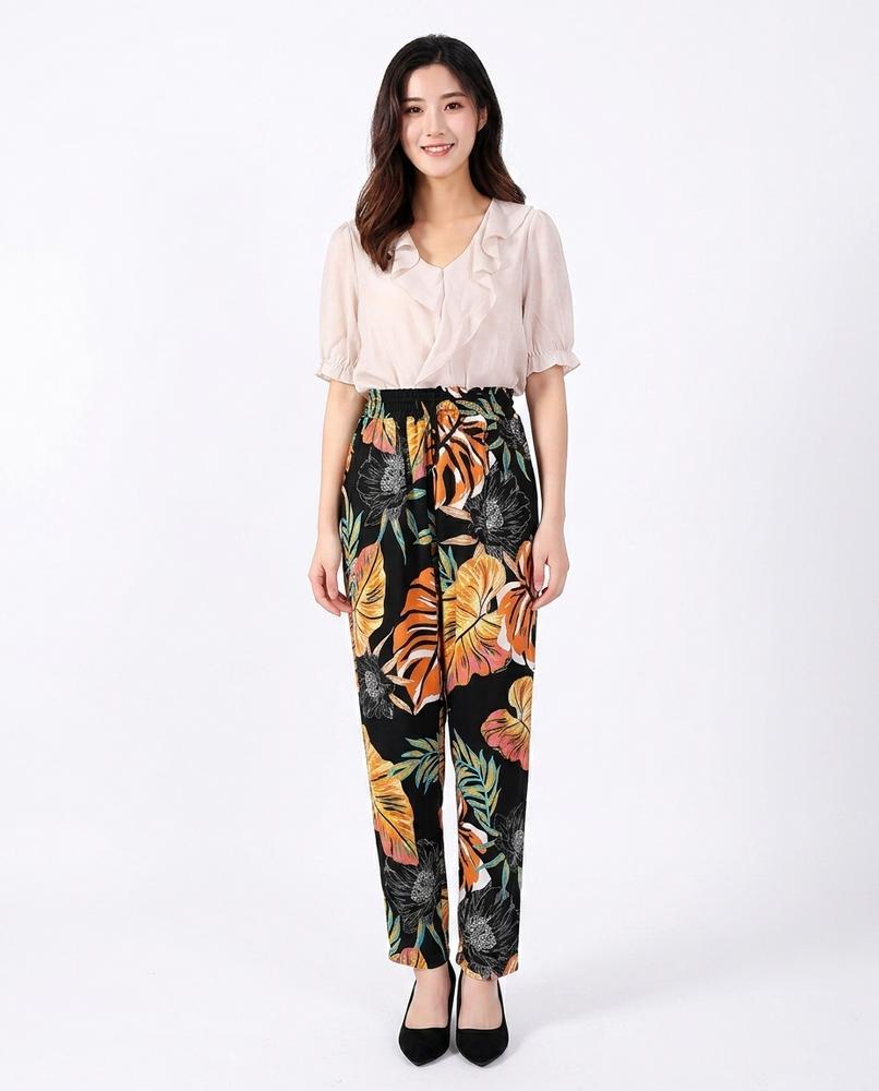 Cloppenburg Mode - Lamar | Gemusterte Leichte Hose Damen