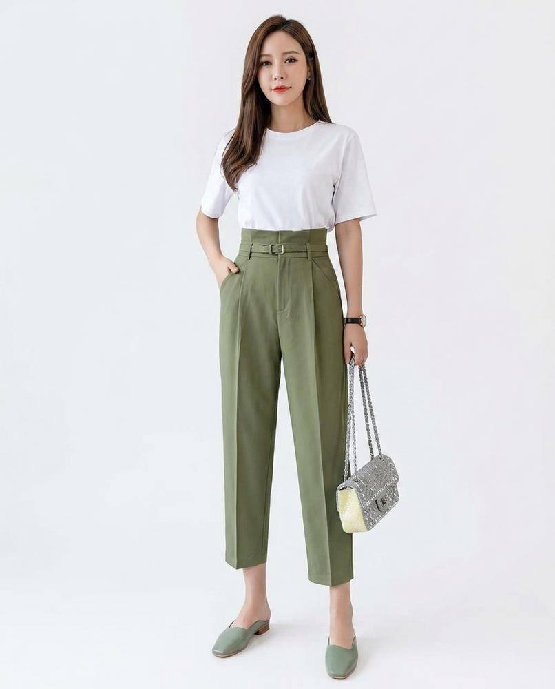 Cloppenburg Mode - Vamin | Hochgeschnittene Gegürtete Hose Damen