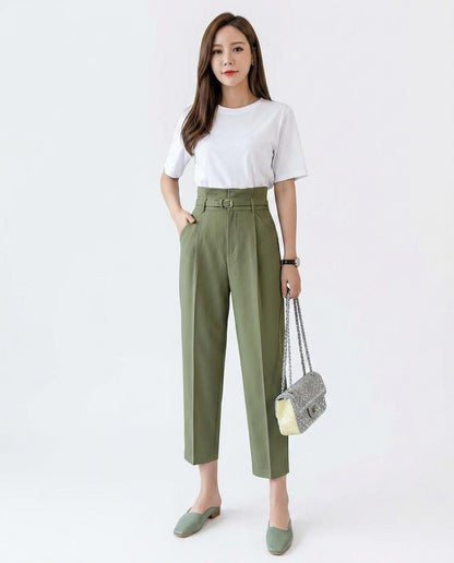 Cloppenburg Mode - Vamin | Hochgeschnittene Gegürtete Hose Damen