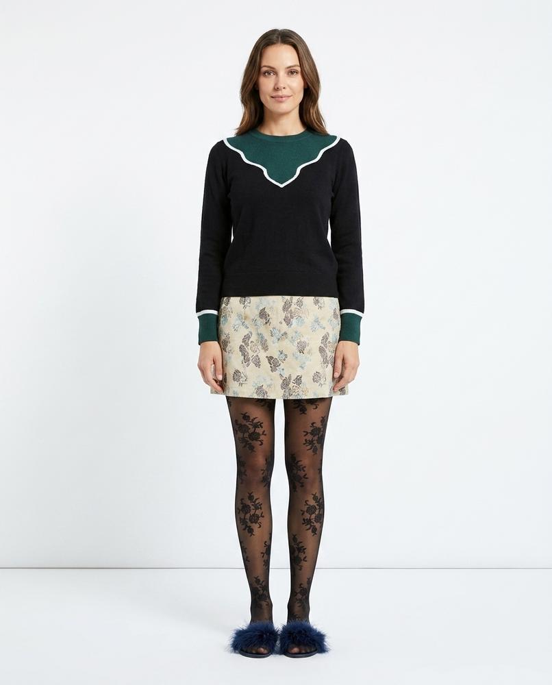 Cloppenburg Mode - Loken | Langärmliger Kontrastfarbener Pullover Damen